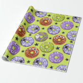 Trendy Halloween Spooky Donut Geschenkpapier (Ungerollt)