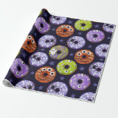 Trendy Halloween Spooky Donut Geschenkpapier (Ungerollt)