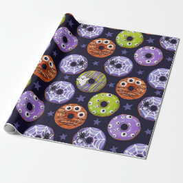 Trendy Halloween Spooky Donut Geschenkpapier