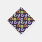 Trendy Halloween Spooky Funky Donut Serviette (Ecke)
