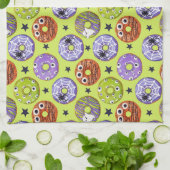 Trendy Halloween Spooky Funky Donuts Geschirrtuch (Gefaltet)