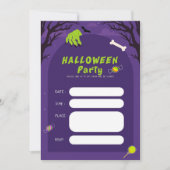Trendy Halloween Spooky Holiday Party Einladung (Vorderseite)