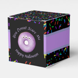 Trendy Halloween Spooky Lila Monster Eyes Donut Geschenkschachtel