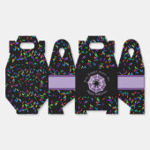 Trendy Halloween Spooky Lila Web Donut Party Geschenkschachtel (Ungeklappt)