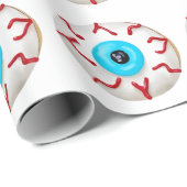 Trendy Halloween Spooky Monster Eye Donut Geschenkpapier (Rolleneckpunkt)