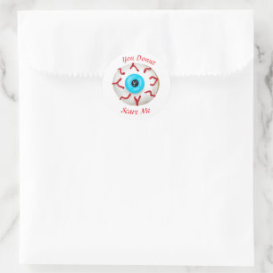 Trendy Halloween Spooky Monster Eye Donut Runder Aufkleber
