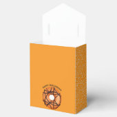Trendy Halloween Spooky Orange Web Donut Geschenkschachtel (Geöffnet)