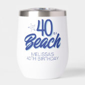 Trendy Hand Drawn Doodle 40 ist ein Strand Geburts (Vorderseite)