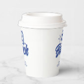 Trendy Hand Drawn Doodle 40 ist ein Strand Geburts Pappbecher (Rechts)