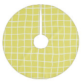 Trendy Hand Drawn Tiny Formen Polyester Weihnachtsbaumdecke (Vorderseite)