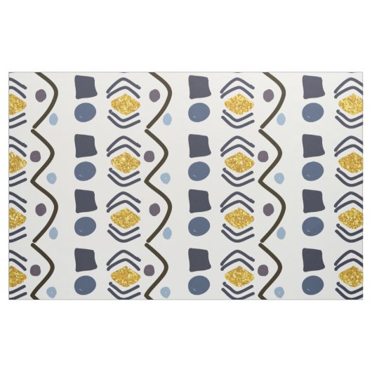 Trendy Hand Drawn Tribal Geometric Muster Stoff (Fat Quarter (45,7 x 55,9 cm))