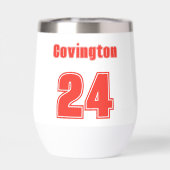 Trendy Hand gezeichnete Baseball-Mama Personalisie (Rückseite)