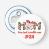 Trendy Hand gezeichnete Baseball-Mama Personalisie Flaschenöffner (Vorderseite)