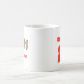 Trendy Hand gezeichnete Baseball-Mama Personalisie Kaffeetasse (Mittel)