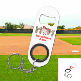 Trendy Hand gezeichnete Baseball-Mama Personalisie Mini Flaschenöffner