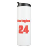 Trendy Hand gezeichnete Baseball-Mama Personalisie Thermosbecher (Nach rechts gedreht)