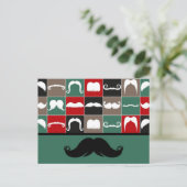 Trendy Handlebar Mustache für den Vatertag Postkarte (Stehend Vorderseite)