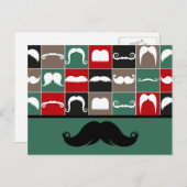 Trendy Handlebar Mustache für den Vatertag Postkarte (Vorne/Hinten)