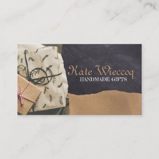 Trendy Handmade Geschenke Business Card Visitenkarte (Vorderseite)