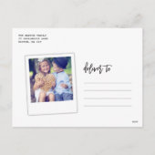 Trendy Handschrift| Ostern - Foto Feiertagspostkarte (Rückseite)