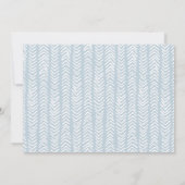 Trendy Handwriting Light Blue Script Foto Save The Date (Rückseite)