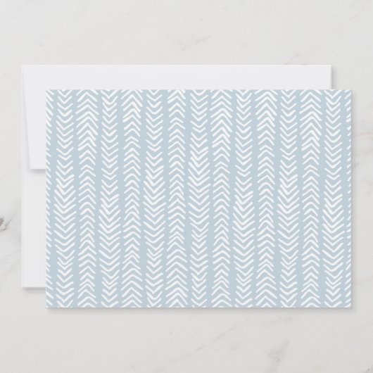 Trendy Handwriting Light Blue Script Foto Save The Date (Rückseite)