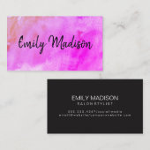 Trendy Handwriting Visitenkarte (Vorne/Hinten)
