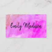 Trendy Handwriting Visitenkarte (Vorderseite)