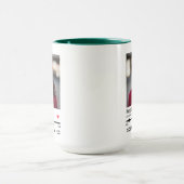 Trendy Happy Birthday Personalisiert Name Foto Tasse (Zentrum)
