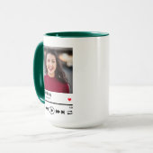Trendy Happy Birthday Personalisiert Name Foto Tasse (Vorderseite Links)