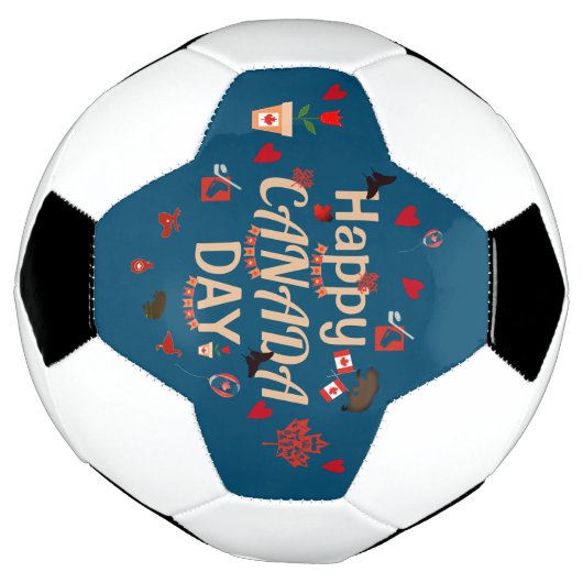 Trendy Happy Canada Day Fußball (Gedreht)