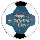 Trendy Happy Canada Day Fußball (Vorderseite)