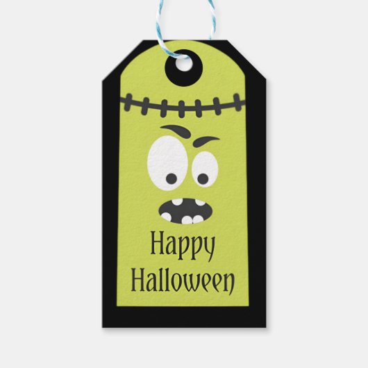Trendy Happy Halloween Funky Gift Geschenkanhänger (Vorderseite)