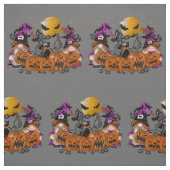 Trendy Happy Halloween Gray Gnome Stoff (Muster)