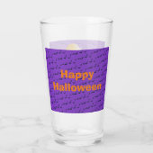 Trendy Happy Halloween Lila Gnome Glas (Rückseite)