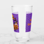 Trendy Happy Halloween Lila Gnome Glas (Links)