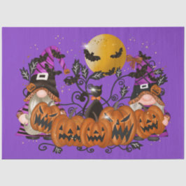 Trendy Happy Halloween Lila Gnome Seidenpapier