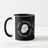 Trendy Happy Halloween Niedlich Ghost Classic Tasse (Links)