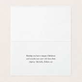 Trendy Happy Holidays Family Gruß Foto (Innenseite Aufgefaltet)