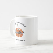 Trendy Happy Thanksgiving Kaffeetasse (Vorderseite Links)