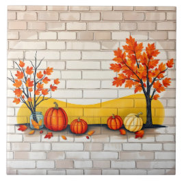 Trendy Happy Thanksgiving Schöner Fall Fliese