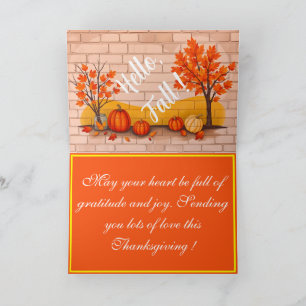 Trendy Happy Thanksgiving Schöner Fall Karte