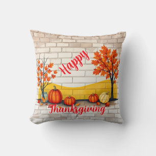 Trendy Happy Thanksgiving Schöner Fall Kissen