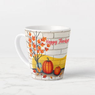Trendy Happy Thanksgiving Schöner Fall Milchtasse