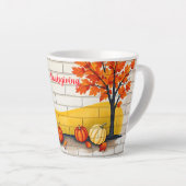 Trendy Happy Thanksgiving Schöner Fall Milchtasse (Rechte Ecke)