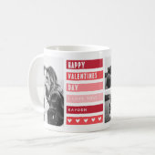 Trendy Happy Valentines Day Fotolage Kaffeetasse (Vorderseite Links)