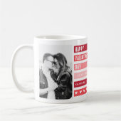 Trendy Happy Valentines Day Fotolage Kaffeetasse (Links)