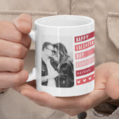 Trendy Happy Valentines Day Fotolage Kaffeetasse