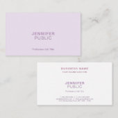 Trendy Harmonic Colors Beruflich Elegant Schlicht Visitenkarte (Vorne/Hinten)