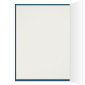 Trendy Heart Foto Collage Blue Grußkarte (Innen (Links))